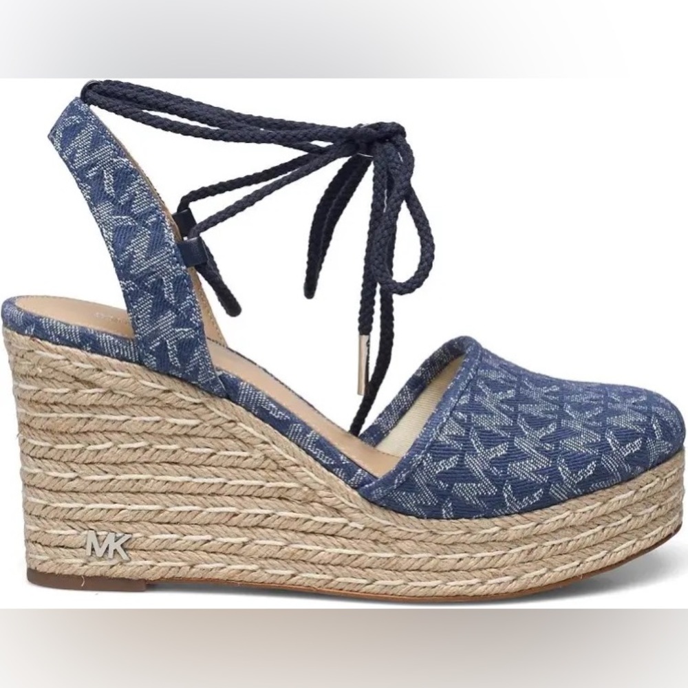 MICHAEL Michael Kors Women's Margie Lace-Up Espadrille Wedge Sandals - Picture 1 of 9